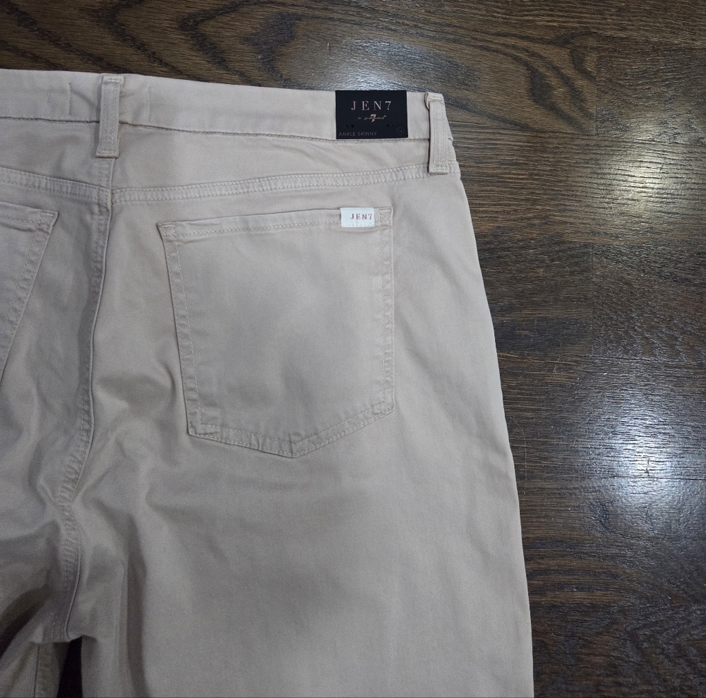 NWT Jen 7 By 7 For All Mankind Women's Tan Pants Sz.14 - Picture 5 of 9